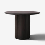 Our Home Forrest 4 Seater Round Ribbed Base Dining Table