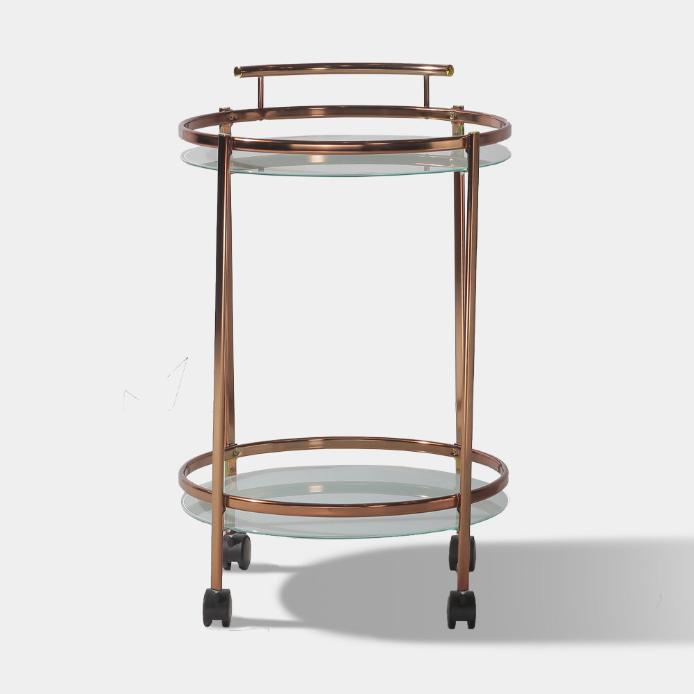 Our Home Aleks Round Bar Cart