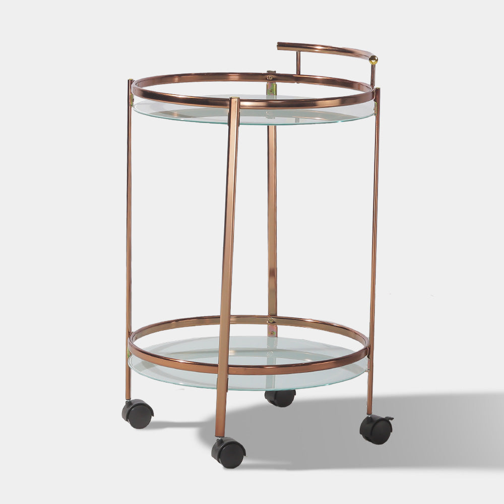 Our Home Aleks Round Bar Cart