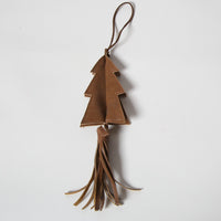 Tree Ornament with tassel Faux Leather X2322086