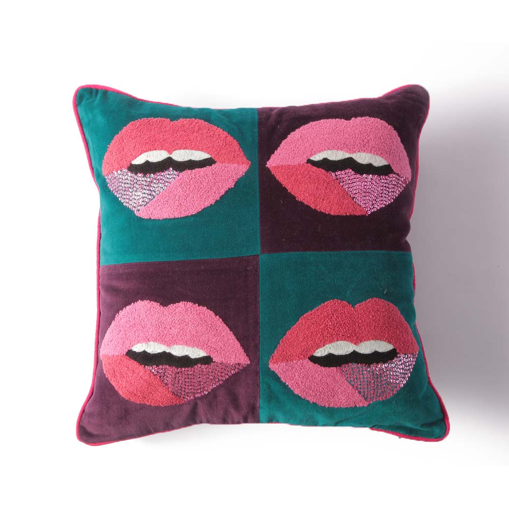 Telas Lips Cushion Cover