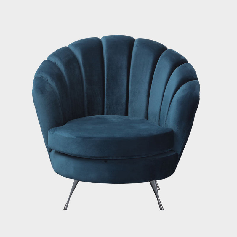Living Room Brooklyn Accent Chair Blue 1 Seater (4781710016591)