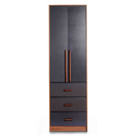 Tidus II Swing Door with Drawers Wardrobe (7586224570609)