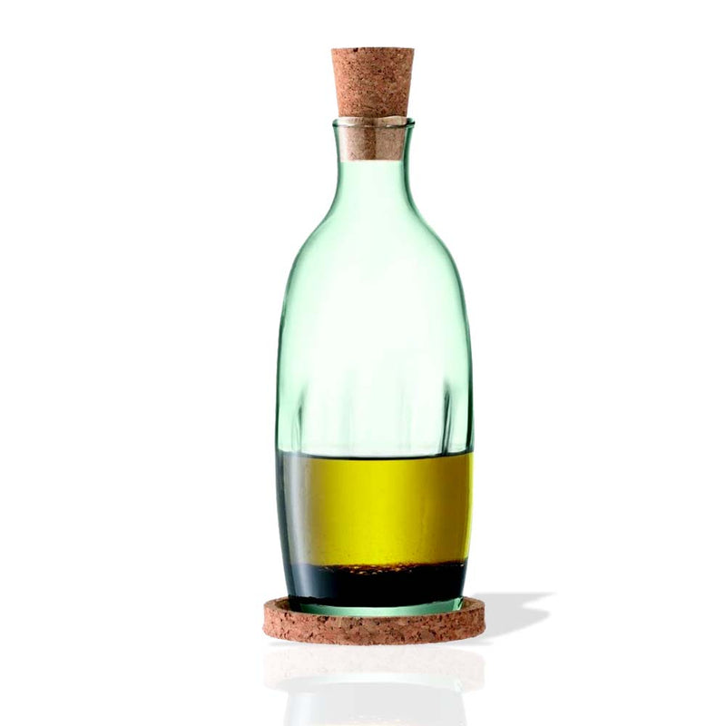 LSA Mia Oil and Vinegar Bottle with Cork Stopper & Base 390ml
