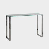 Living Room Sven Console Table Silver/Clear (4781712670799)